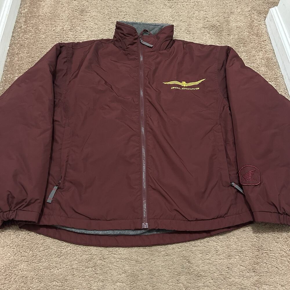 '06 HONDA GOLDWING SINCE 1975 Medium NYLON MOTORCYCLE JACKET EMBROIDERED FLEECE